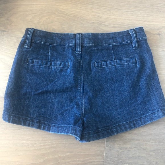 Rewash dark blue denim jean shorts size 6 27 cute summer zipper essentials - Picture 5 of 5